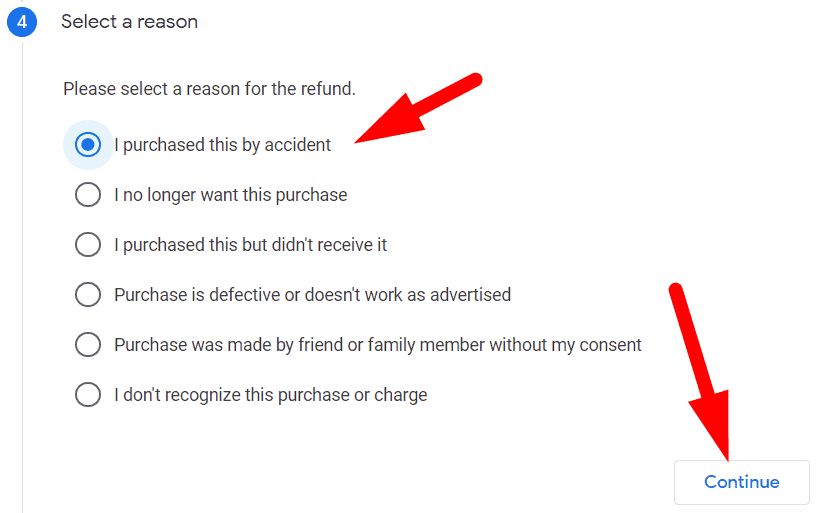 refund google play store